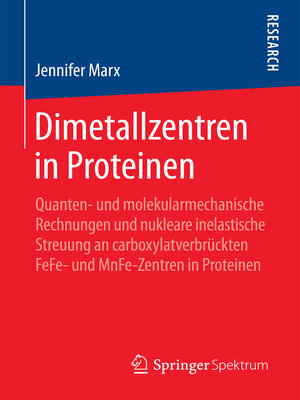 cover image of Dimetallzentren in Proteinen